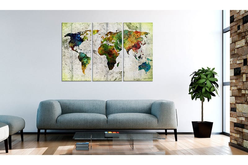 Bilde Colourful Travels 120x80 - Artgeist sp. z o. o. - Innredning - Bilder & kunst - Lerretsbilder