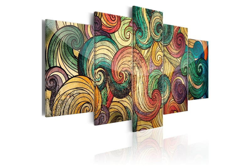 Bilde Colourful Waves 100x50, Artgeist sp. z o. o.
