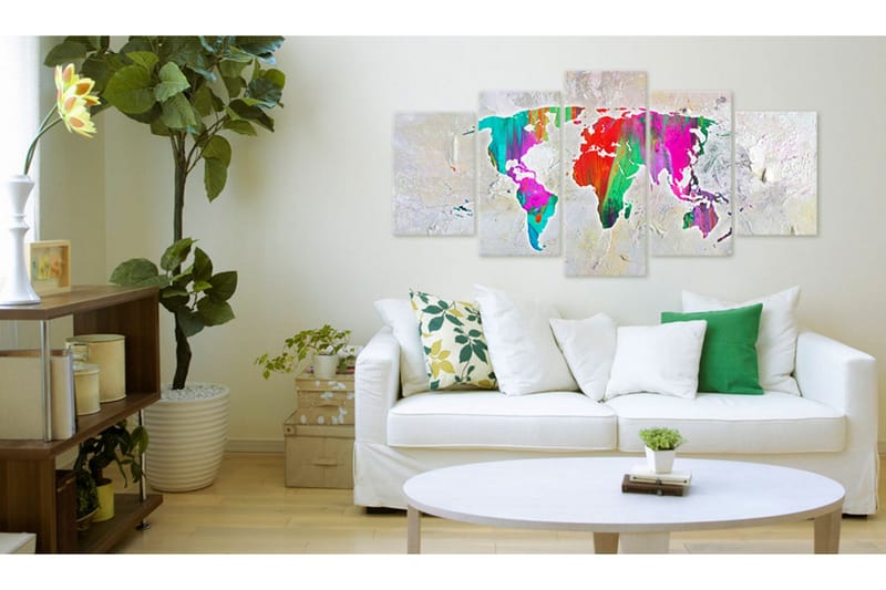 Bilde Colourful Planet 100x50 - Artgeist sp. z o. o. - Innredning - Bilder & kunst - Lerretsbilder