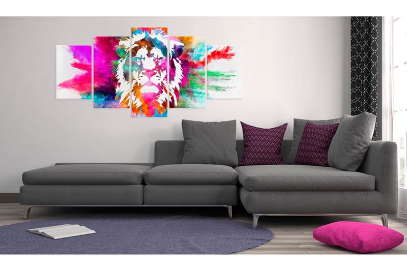 Bilde Colours Of The King 200x100 - Artgeist sp. z o. o. - Innredning - Bilder & kunst - Lerretsbilder