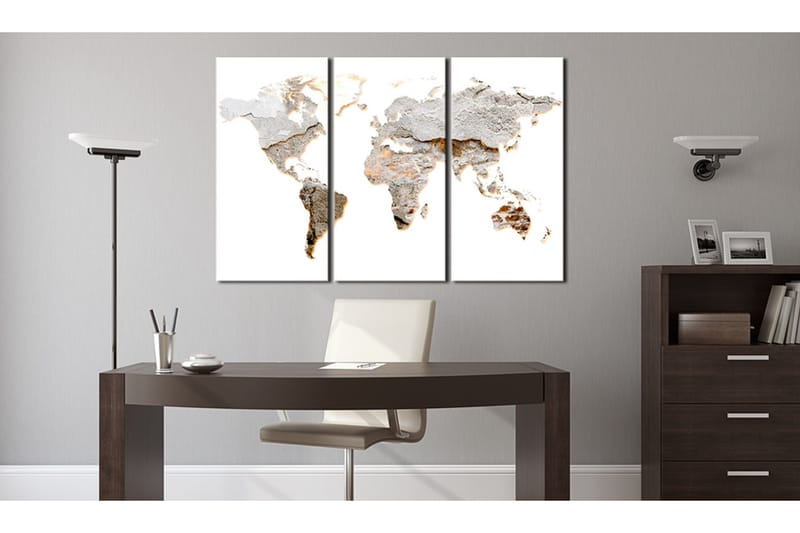 Bilde Concrete Continents 90x60 - Artgeist sp. z o. o. - Innredning - Bilder & kunst - Lerretsbilder