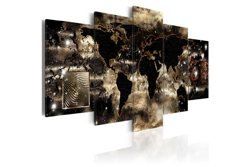 Bilde Continents And Stars 100x50 - Artgeist sp. z o. o. - Innredning - Bilder & kunst - Lerretsbilder