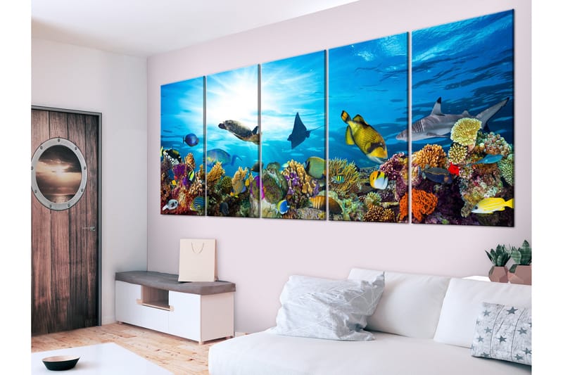 Bilde Coral Reef 5-delt 225x90, Artgeist sp. z o. o.