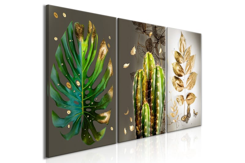 Bilde Covered In Gold 3 Parts 120x60, Artgeist sp. z o. o.