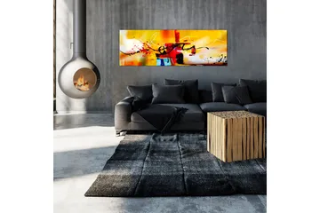 Bilde Crazy Serpentines 1 Part Orange Narrow 150x50 - Artgeist sp. z o. o. - Innredning - Bilder & kunst - Lerretsbilder