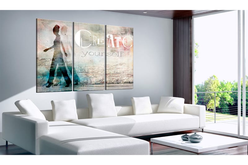 Bilde Create Yourself Triptych 120x80 - Artgeist sp. z o. o. - Innredning - Bilder & kunst - Lerretsbilder