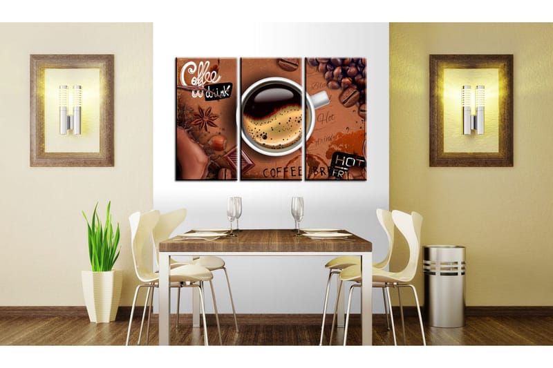 Bilde Cup Of Hot Coffee 120x80 - Artgeist sp. z o. o. - Innredning - Bilder & kunst - Lerretsbilder