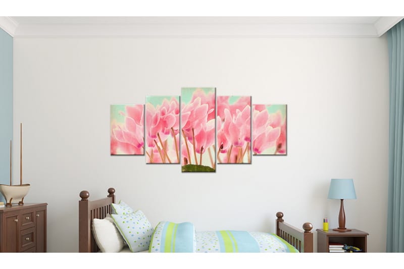 Bilde Cyclamen 100x50 - Artgeist sp. z o. o. - Innredning - Bilder & kunst - Lerretsbilder