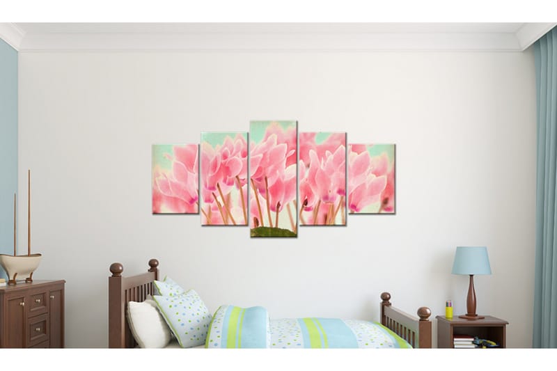 Bilde Cyclamen 100x50 - Artgeist sp. z o. o. - Innredning - Bilder & kunst - Lerretsbilder