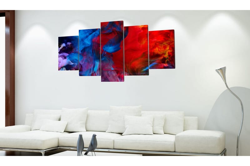 Bilde Dance Of Colourful Flames 100x50 - Artgeist sp. z o. o. - Innredning - Bilder & kunst - Lerretsbilder