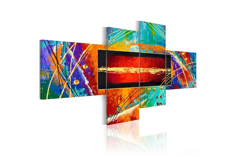 Bilde Dance Of Rainbow 100x45, Artgeist sp. z o. o.