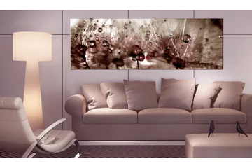 Bilde Dandelions After Rain 150x50 - Artgeist sp. z o. o. - Innredning - Bilder & kunst - Lerretsbilder