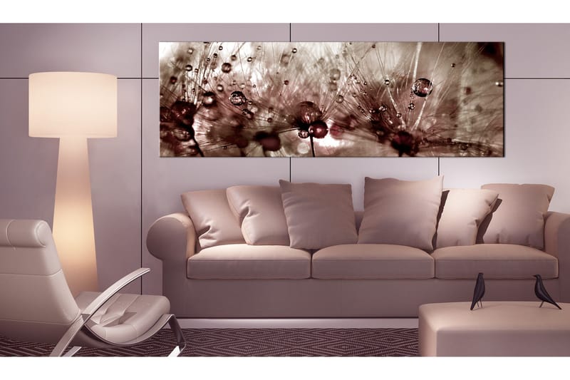 Bilde Dandelions After Rain 150x50 - Artgeist sp. z o. o. - Innredning - Bilder & kunst - Lerretsbilder