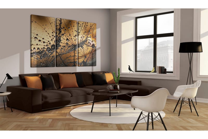 Bilde Dandelions And Dew 60x40 - Artgeist sp. z o. o. - Innredning - Bilder & kunst - Lerretsbilder