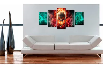 Bilde Dark Fires 200x100 - Artgeist sp. z o. o. - Innredning - Bilder & kunst - Lerretsbilder