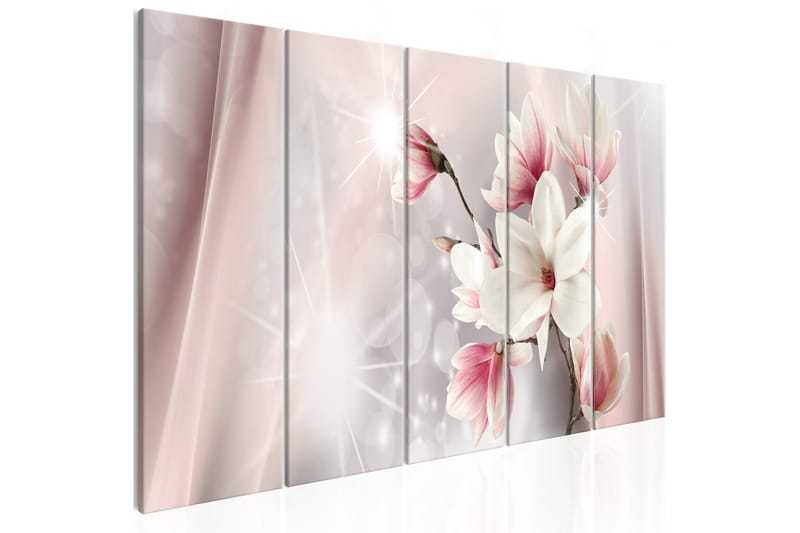 Bilde Dazzling Magnolias 5 Parts Narrow 225x90, Artgeist sp. z o. o.