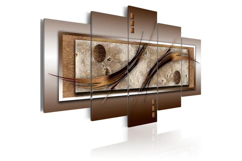 Bilde Delicate Shapes And Warm Colors 100x50, Artgeist sp. z o. o.