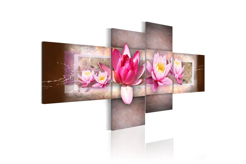 Bilde Delicate Water Lilies 100x45, Artgeist sp. z o. o.