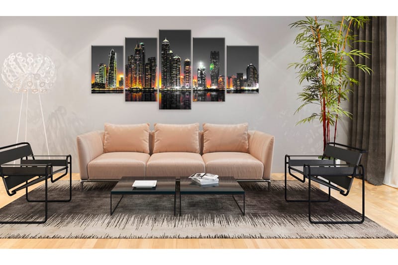 Bilde Desertic City 200x100 - Artgeist sp. z o. o. - Innredning - Bilder & kunst - Lerretsbilder