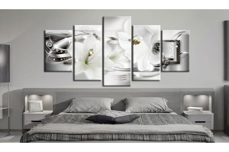 Bilde Diamond Sparkle Of Lily 100x50 - Artgeist sp. z o. o. - Innredning - Bilder & kunst - Lerretsbilder