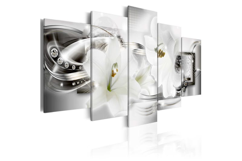 Bilde Diamond Sparkle Of Lily 100x50 - Artgeist sp. z o. o. - Innredning - Bilder & kunst - Lerretsbilder