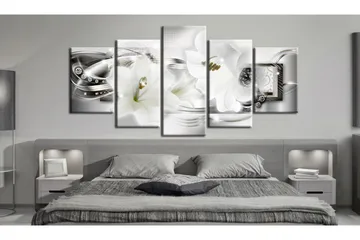 Bilde Diamond Sparkle Of Lily 200x100 - Artgeist sp. z o. o. - Innredning - Bilder & kunst - Lerretsbilder