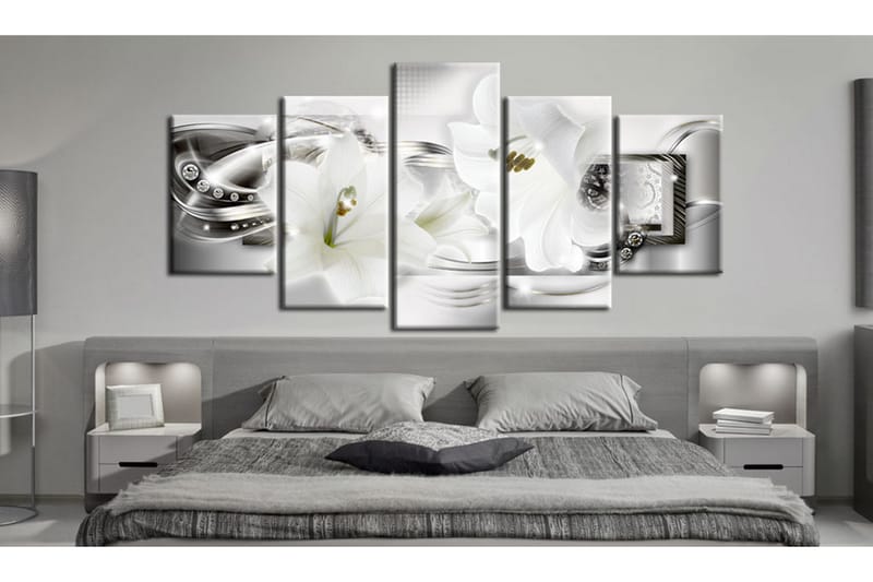 Bilde Diamond Sparkle Of Lily 200x100 - Artgeist sp. z o. o. - Innredning - Bilder & kunst - Lerretsbilder
