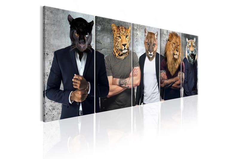 Bilde Different Faces 200x80 - Artgeist sp. z o. o. - Innredning - Bilder & kunst - Lerretsbilder