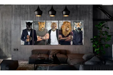 Bilde Different Faces 200x80 - Artgeist sp. z o. o. - Innredning - Bilder & kunst - Lerretsbilder
