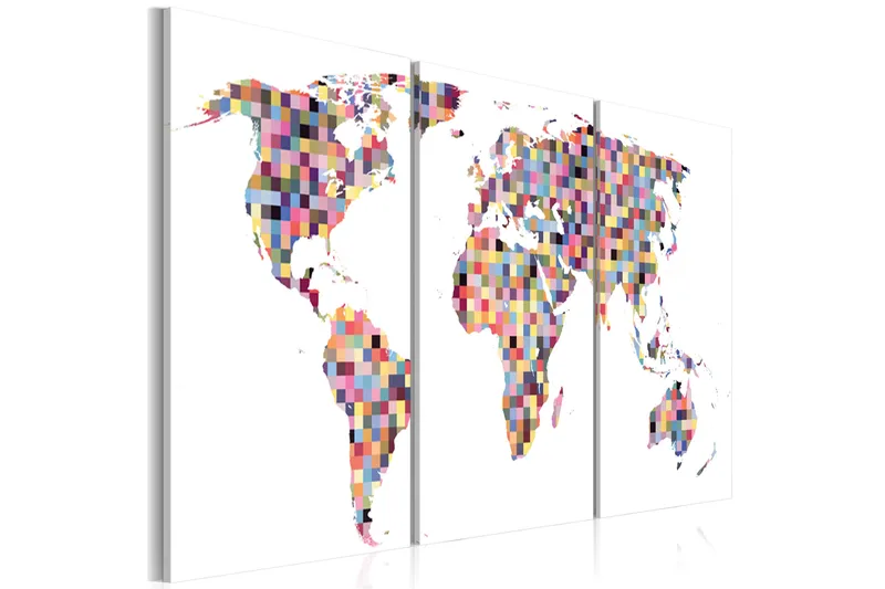 Bilde Digital World 120x60 - Artgeist sp. z o. o. - Innredning - Bilder & kunst - Lerretsbilder