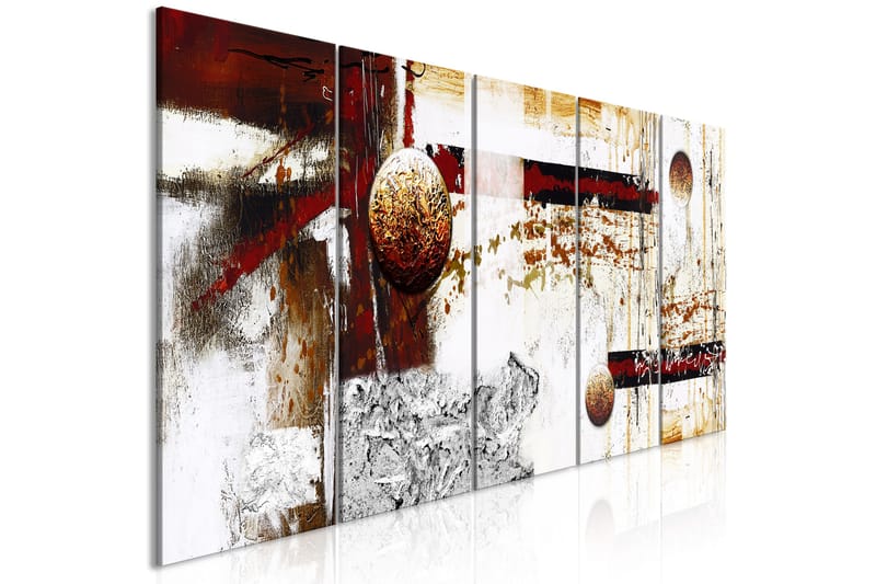 Bilde Dynamics In Space 5 Parts Narrow 225x90 - Artgeist sp. z o. o. - Innredning - Bilder & kunst - Lerretsbilder