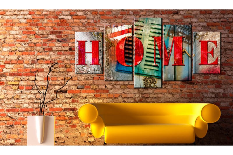 Bilde Elements Of Home 100x50 - Artgeist sp. z o. o. - Innredning - Bilder & kunst - Lerretsbilder
