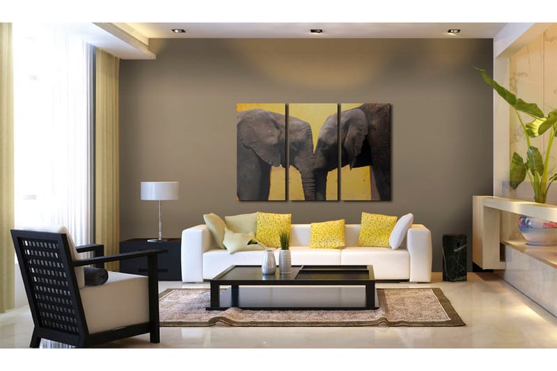 Bilde Elephant Kiss 120x80 - Artgeist sp. z o. o. - Innredning - Bilder & kunst - Lerretsbilder