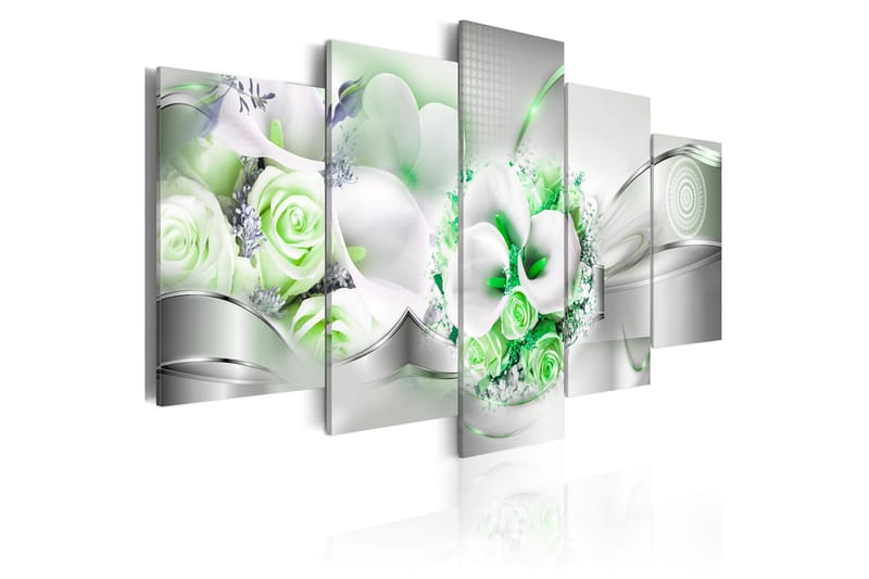 Bilde Emerald Bouquet 100x50 - Artgeist sp. z o. o. - Lerretsbilder