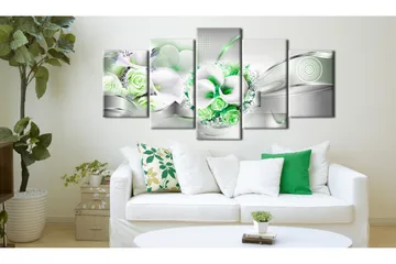 Bilde Emerald Bouquet 200x100 - Artgeist sp. z o. o. - Innredning - Bilder & kunst - Lerretsbilder