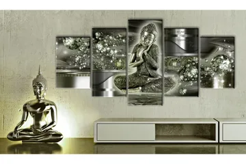 Bilde Emerald Budda 200x100 - Artgeist sp. z o. o. - Innredning - Bilder & kunst - Lerretsbilder