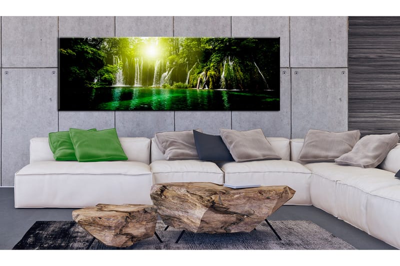 Bilde Emerald Treasure 150x50 - Artgeist sp. z o. o. - Innredning - Bilder & kunst - Lerretsbilder
