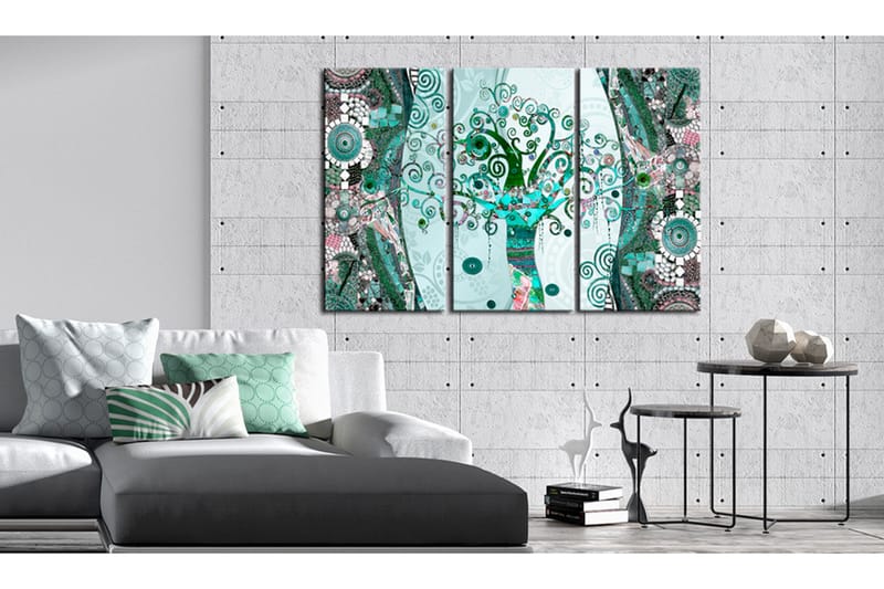 Bilde Emerald Tree 120x80 - Artgeist sp. z o. o. - Innredning - Bilder & kunst - Lerretsbilder