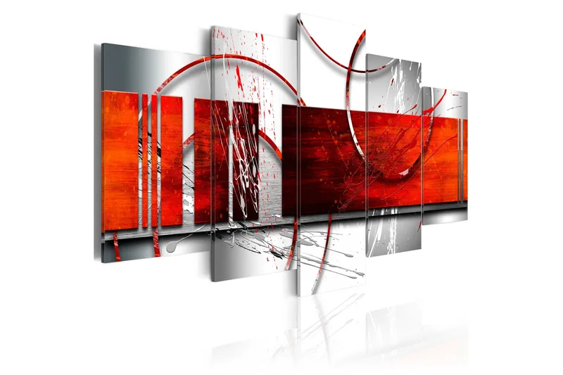 Bilde Emphasis Red Theme 100x50, Artgeist sp. z o. o.