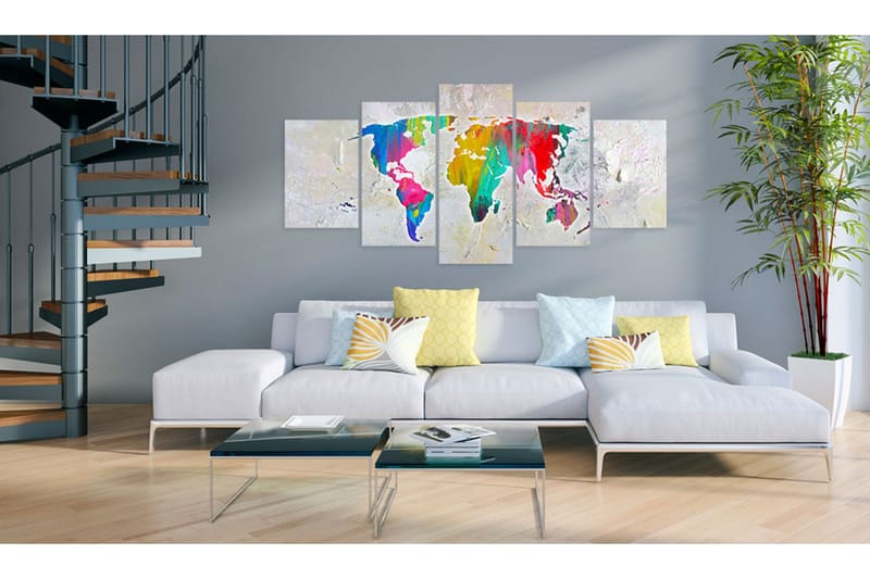 Bilde Energy Of World 200x100 - Artgeist sp. z o. o. - Innredning - Bilder & kunst - Lerretsbilder