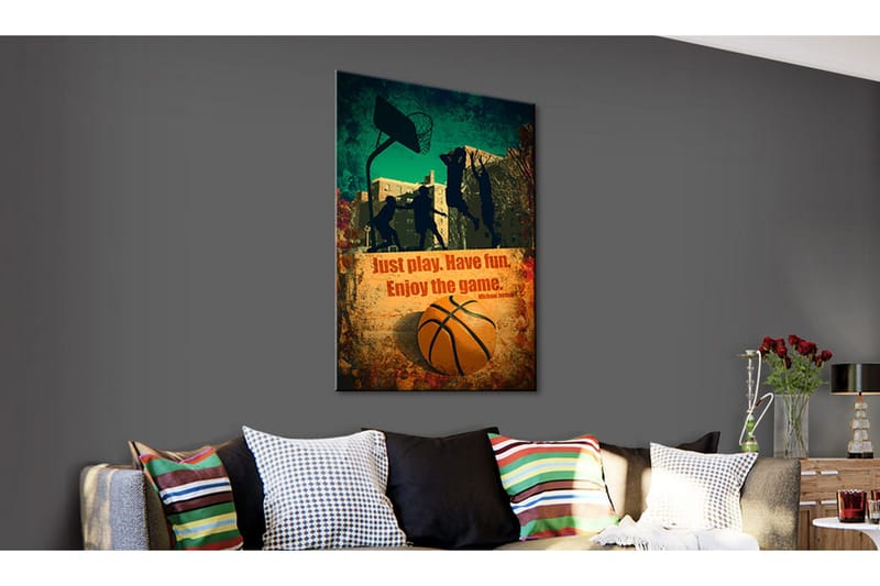 Bilde Enjoy The Game 40x60 - Artgeist sp. z o. o. - Innredning - Bilder & kunst - Lerretsbilder