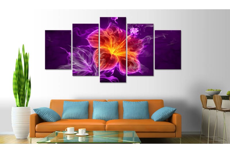 Bilde Esoteric Flower 200x100 - Artgeist sp. z o. o. - Innredning - Bilder & kunst - Lerretsbilder