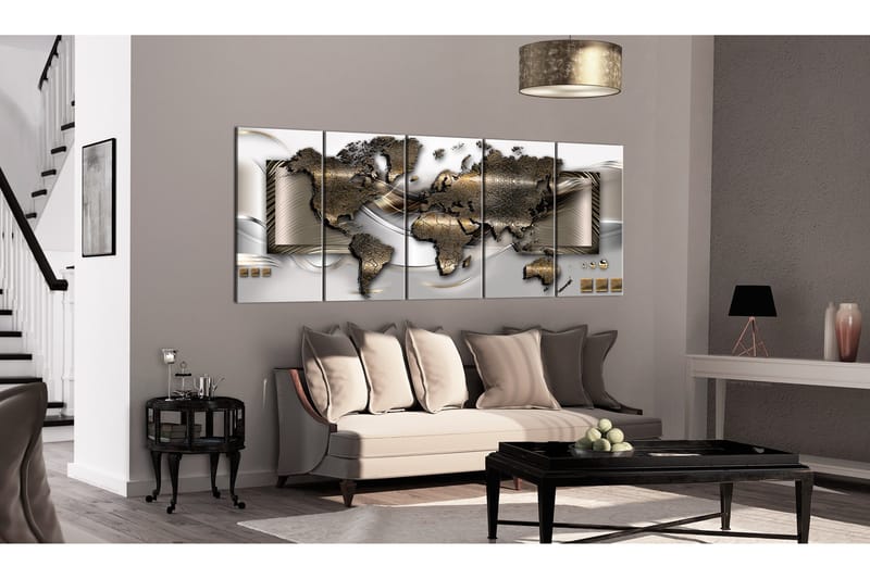 Bilde Exclusive Map 200x80 - Artgeist sp. z o. o. - Innredning - Bilder & kunst - Lerretsbilder