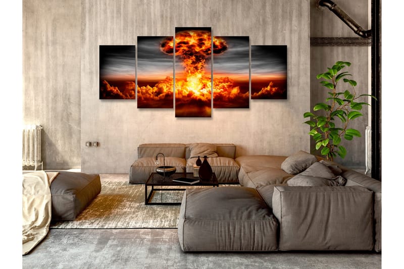 Bilde Explosion 5 Parts Wide 200x100 - Artgeist sp. z o. o. - Innredning - Bilder & kunst - Lerretsbilder
