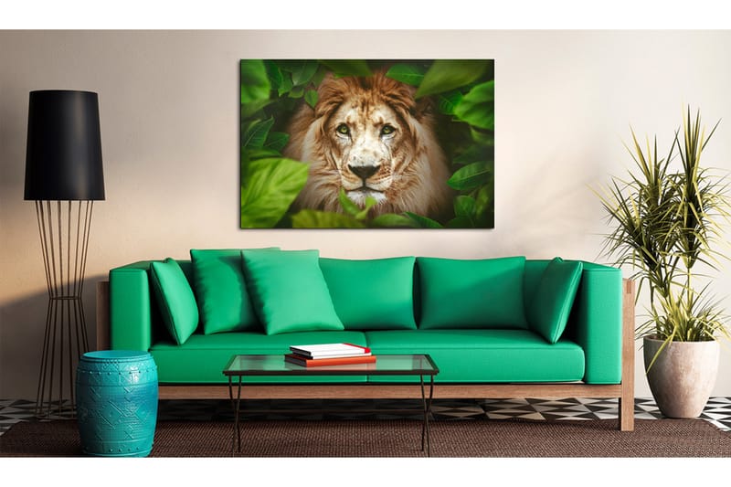 Bilde Eyes Of The Jungle 90x60 - Artgeist sp. z o. o. - Innredning - Bilder & kunst - Lerretsbilder