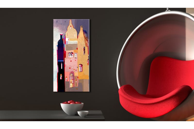 Bilde Fabulous Townhouse 40x80 - Artgeist sp. z o. o. - Innredning - Bilder & kunst - Lerretsbilder