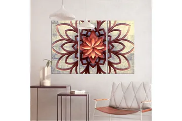Bilde Fan 3 Parts 90x60 - Artgeist sp. z o. o. - Innredning - Bilder & kunst - Lerretsbilder