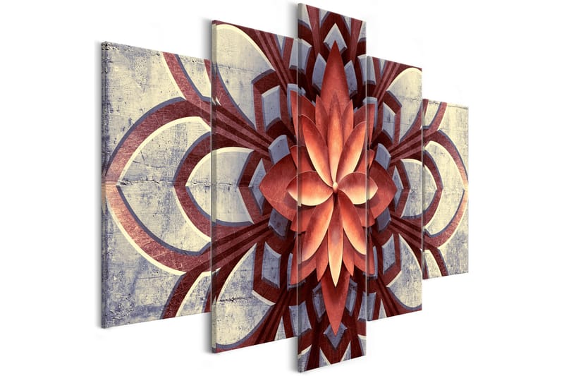 Bilde Fan 5 Parts Wide 100x50 - Artgeist sp. z o. o. - Innredning - Bilder & kunst - Lerretsbilder
