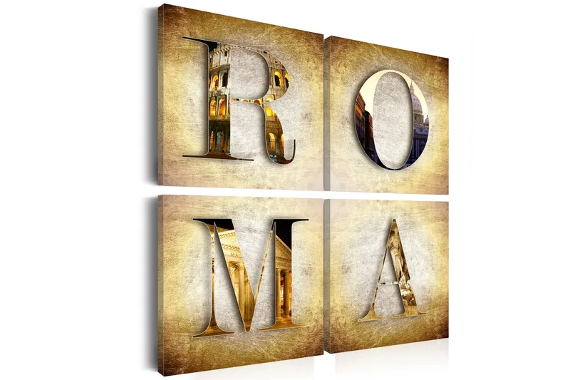 Bilde Ferie Roma 40x40 - Artgeist sp. z o. o. - Innredning - Bilder & kunst - Lerretsbilder