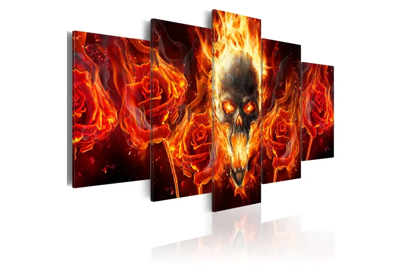 Bilde Fiery Skull 200x100, Artgeist sp. z o. o.